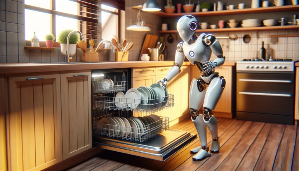 Robot doing dishes - What can you actually use AI for?